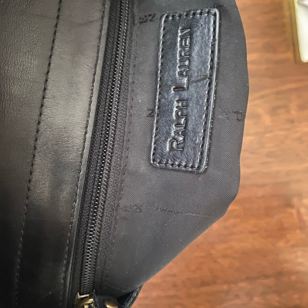 Ralph Lauren Black soft Leather Shoulder or Crossbody Bag - Picture 11 of 14